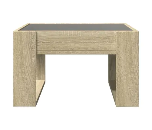 Kohvilaud Led-Tuledega, Sonoma Tamm, 50X53X30 Cm