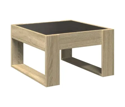 Kohvilaud Led-Tuledega, Sonoma Tamm, 50X53X30 Cm