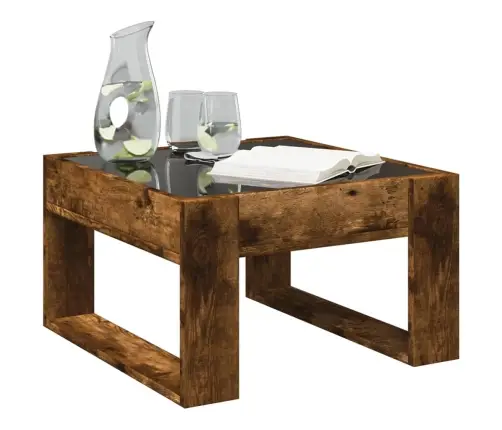 Kafijas Galdiņš Ar Led, Ozola Krāsa, 50X53X30 Cm Vidaxl