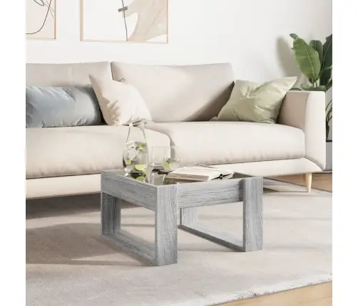 Kavos Staliukas Su Infinity Led Lemputėmis, Pilkas, 50X53X30Cm