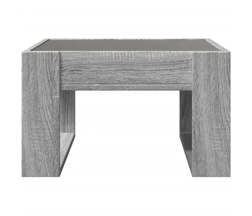 Kavos Staliukas Su Infinity Led Lemputėmis, Pilkas, 50X53X30Cm