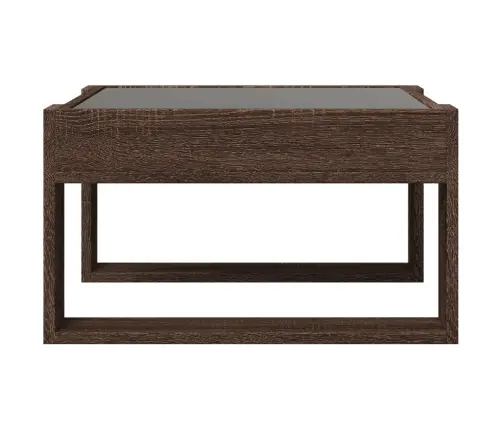 Kafijas Galdiņš Ar Led, Brūna Ozola, 50X53X30 Cm Vidaxl