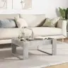 Kafijas Galdiņš Ar Led, Betona Pelēks, 70X53X30 Cm Vidaxl