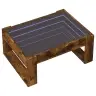 Kafijas Galdiņš Ar Led, Ozola Krāsa, 70X53X30 Cm Vidaxl
