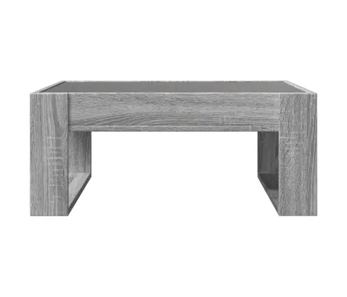 Kavos Staliukas Su Infinity Led Lemputėmis, Pilkas, 70X53X30Cm