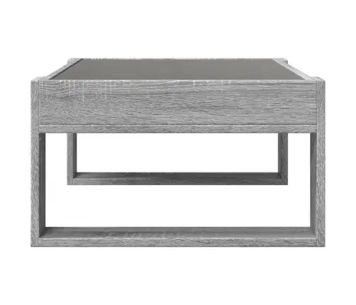 Kavos Staliukas Su Infinity Led Lemputėmis, Pilkas, 70X53X30Cm