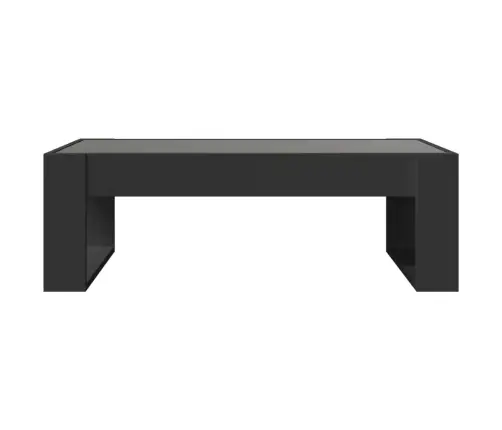 Kavos Staliukas Su Infinity Led Lemputėmis, Juodas, 90X53X30Cm