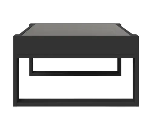 Kavos Staliukas Su Infinity Led Lemputėmis, Juodas, 90X53X30Cm