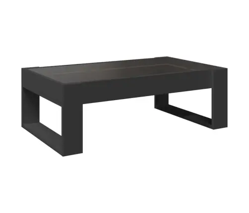 Kavos Staliukas Su Infinity Led Lemputėmis, Juodas, 90X53X30Cm