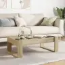 Kafijas Galdiņš Ar Led, Ozola Krāsa, 90X53X30 Cm Vidaxl