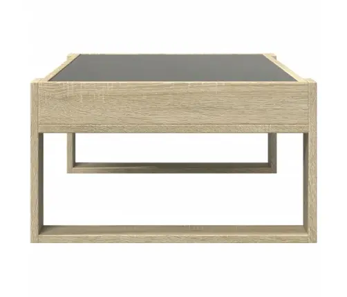 Kafijas Galdiņš Ar Led, Ozola Krāsa, 90X53X30 Cm Vidaxl