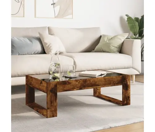 Kafijas Galdiņš Ar Led, Ozola Krāsa, 90X53X30 Cm Vidaxl