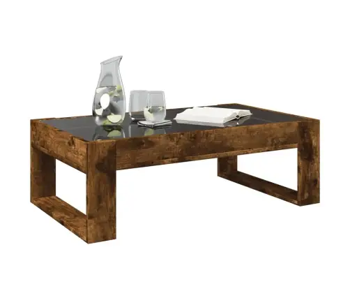 Kafijas Galdiņš Ar Led, Ozola Krāsa, 90X53X30 Cm Vidaxl