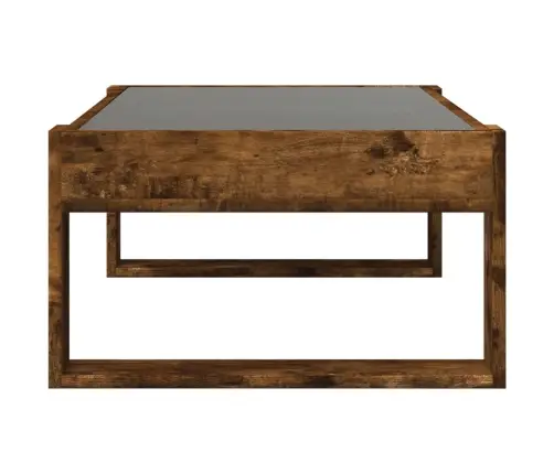 Kafijas Galdiņš Ar Led, Ozola Krāsa, 90X53X30 Cm Vidaxl