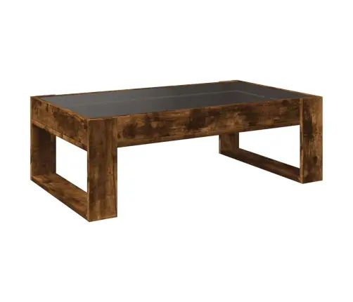 Kafijas Galdiņš Ar Led, Ozola Krāsa, 90X53X30 Cm Vidaxl