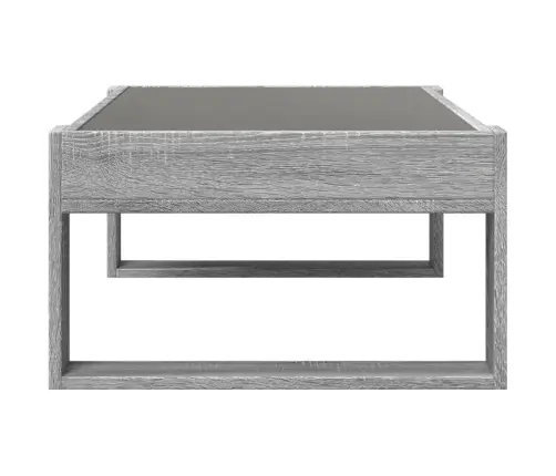 Kafijas Galdiņš Ar Led, Pelēka Ozolkoka Krāsa, 90X53X30 Cm Vidaxl