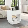 Kohvilaud Led-Tuledega, Valge, 40X40X50 Cm
