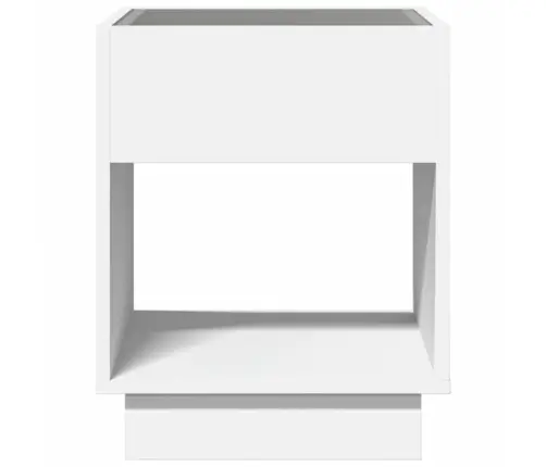 Kohvilaud Led-Tuledega, Valge, 40X40X50 Cm