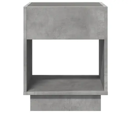 Kafijas Galdiņš Ar Led, Betona Pelēks, 40X40X50 Cm Vidaxl