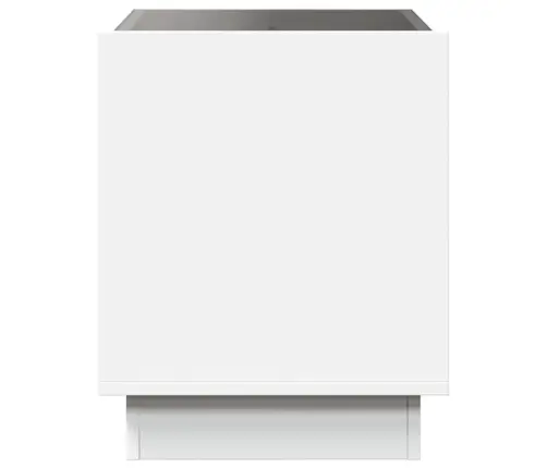 Kafijas Galdiņš Ar Led, Balts, 50X50X50 Cm Vidaxl