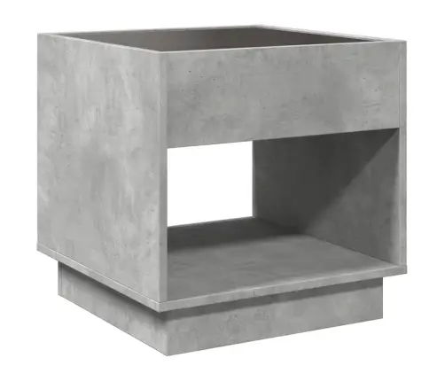 Kohvilaud Led-Tuledega, Betoonhall, 50X50X50 Cm Kohvilaud Led-Tuledega, Betoonhall, 50X50X50 Cm