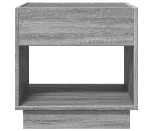 Kavos Staliukas Su Infinity Led Lemputėmis, Pilkas, 50X50X50Cm