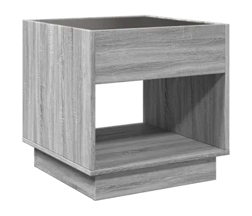 Kavos Staliukas Su Infinity Led Lemputėmis, Pilkas, 50X50X50Cm