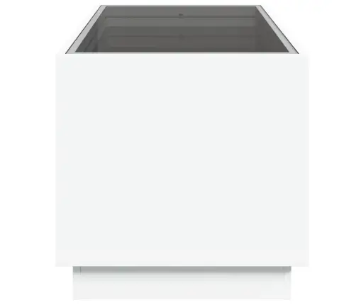Kafijas Galdiņš Ar Led, Balts, 70X50X50 Cm Vidaxl