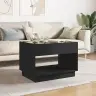 Kafijas Galdiņš Ar Led, Melns, 70X50X50 Cm Vidaxl