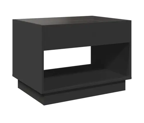 Kafijas Galdiņš Ar Led, Melns, 70X50X50 Cm Vidaxl