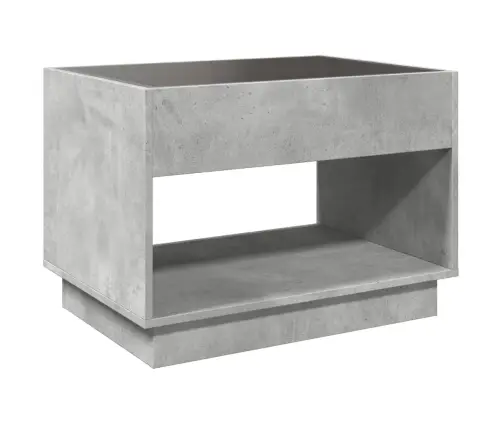 Kohvilaud Led-Tuledega, Betoonhall, 70X50X50 Cm