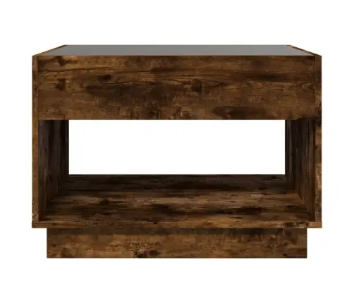 Kavos Staliukas Su Infinity Led Lemputėmis, Dūminis, 70X50X50Cm