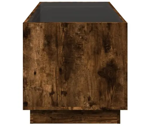 Kavos Staliukas Su Infinity Led Lemputėmis, Dūminis, 70X50X50Cm