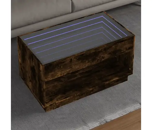 Kafijas Galdiņš Ar Led, Ozola Krāsa, 90X50X50 Cm Vidaxl