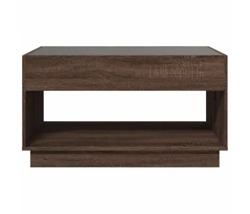 Kohvilaud Led-Tuledega, Pruun Tamm, 90X50X50 Cm