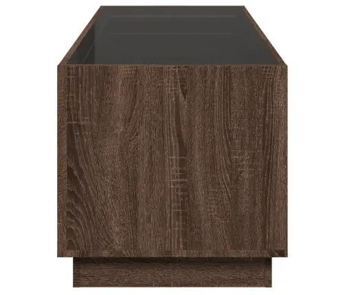 Kohvilaud Led-Tuledega, Pruun Tamm, 90X50X50 Cm