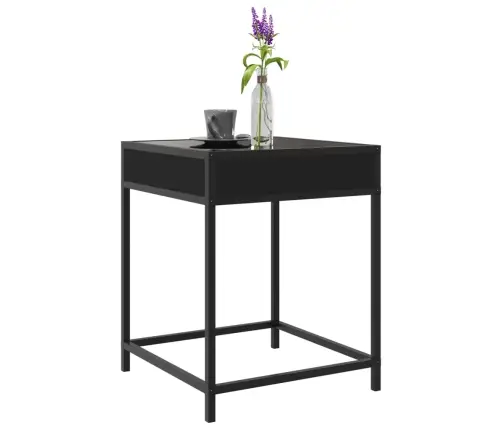 Kafijas Galdiņš Ar Led, Melns, 40X40X51 Cm Vidaxl