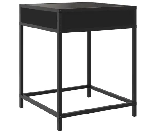 Kafijas Galdiņš Ar Led, Melns, 40X40X51 Cm Vidaxl