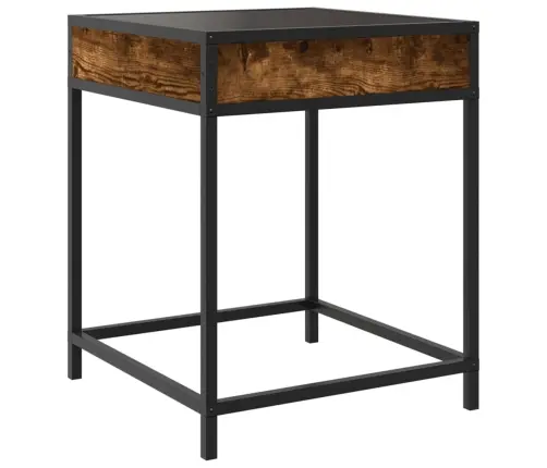 Kavos Staliukas Su Infinity Led Lemputėmis, Dūminis, 40X40X51Cm