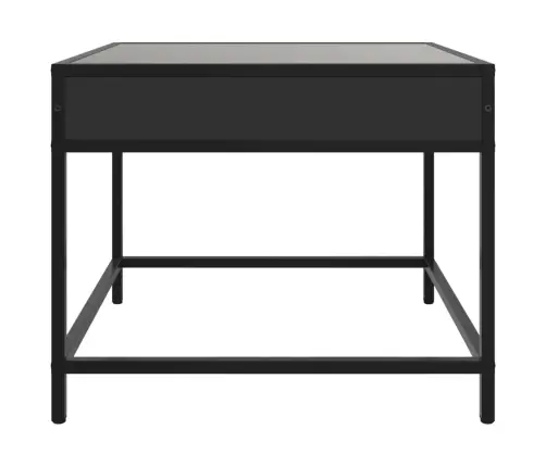 Kafijas Galdiņš Ar Led, Melns, 50X50X41 Cm Vidaxl