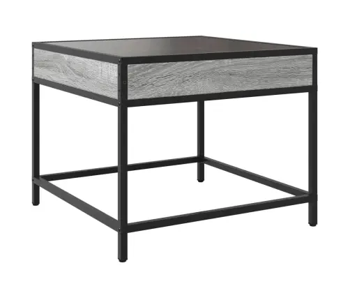 Kafijas Galdiņš Ar Led, Pelēka Ozolkoka Krāsa, 50X50X41 Cm Vidaxl