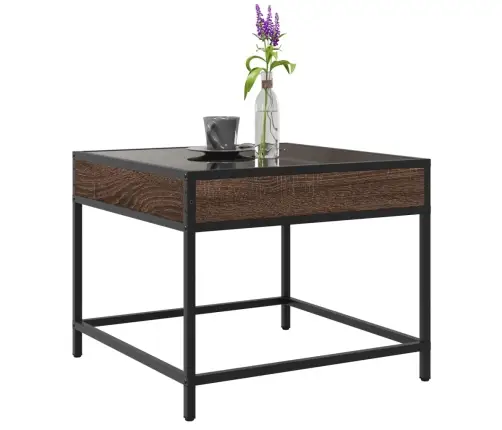 Kavos Staliukas Su Infinity Led Lemputėmis, Rudas, 50X50X41Cm