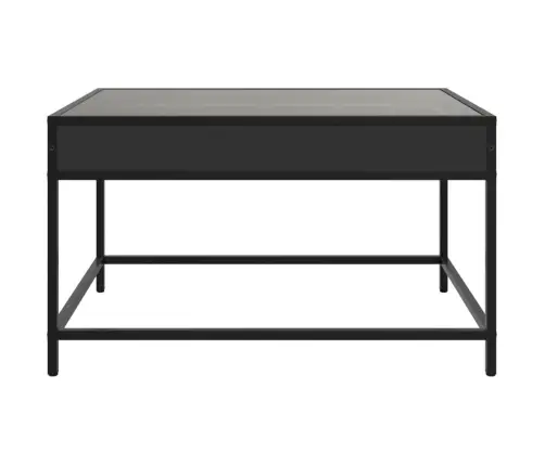 Kafijas Galdiņš Ar Led, Melns, 70X50X41 Cm Vidaxl