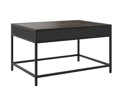 Kafijas Galdiņš Ar Led, Melns, 70X50X41 Cm Vidaxl