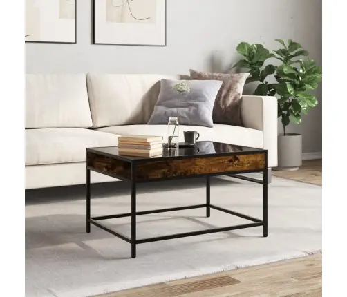 Kafijas Galdiņš Ar Led, Ozola Krāsa, 70X50X41 Cm Vidaxl