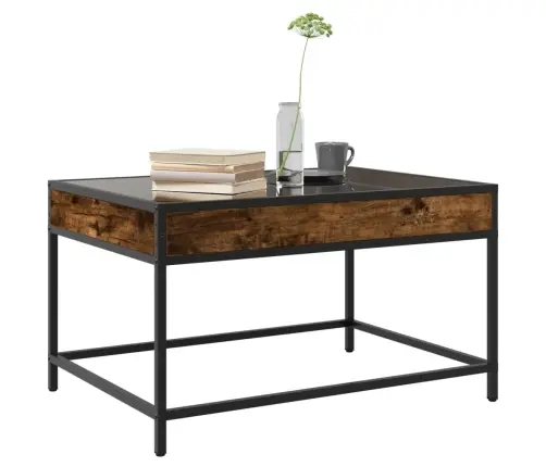 Kafijas Galdiņš Ar Led, Ozola Krāsa, 70X50X41 Cm Vidaxl