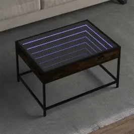 Kafijas Galdiņš Ar Led, Ozola Krāsa, 70X50X41 Cm Vidaxl