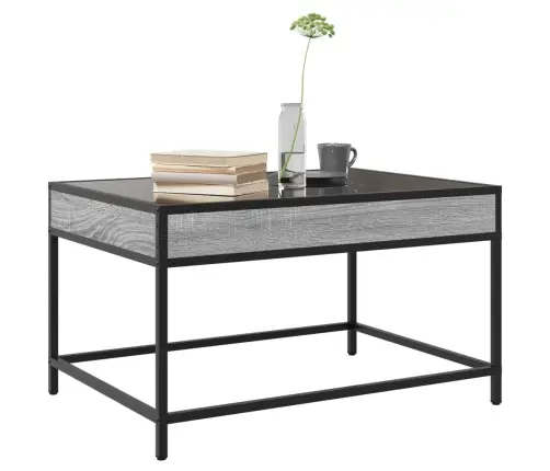 Kavos Staliukas Su Infinity Led Lemputėmis, Pilkas, 70X50X41Cm