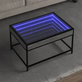 Kafijas Galdiņš Ar Led, Pelēka Ozolkoka Krāsa, 70X50X41 Cm Vidaxl