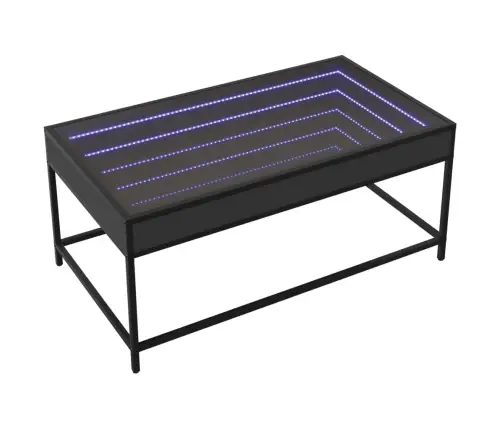 Kohvilaud Led-Tuledega, Must, 90X50X41 Cm